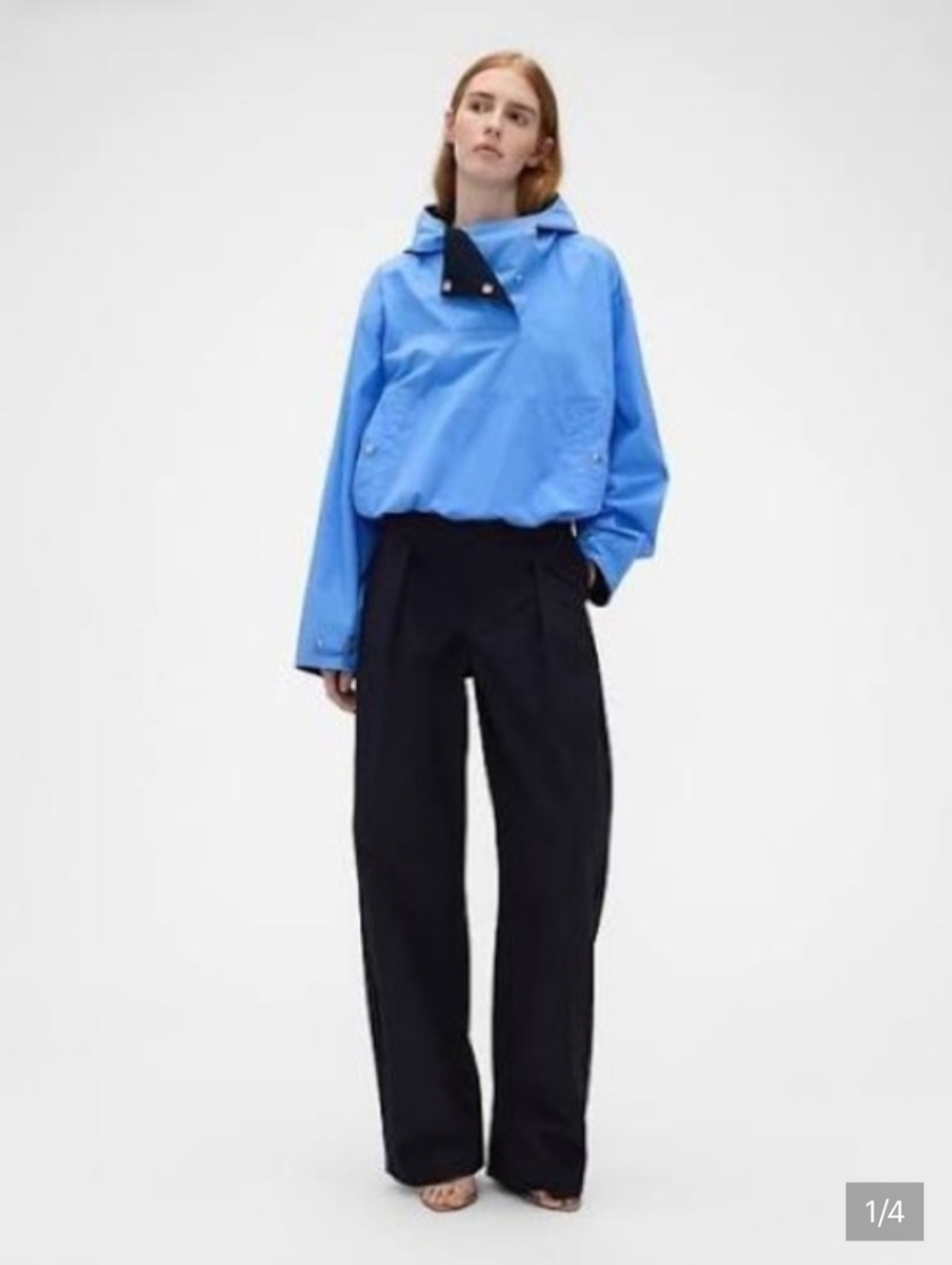 Gap x Victoria Beckham High Rise Pleated Arc Trouser